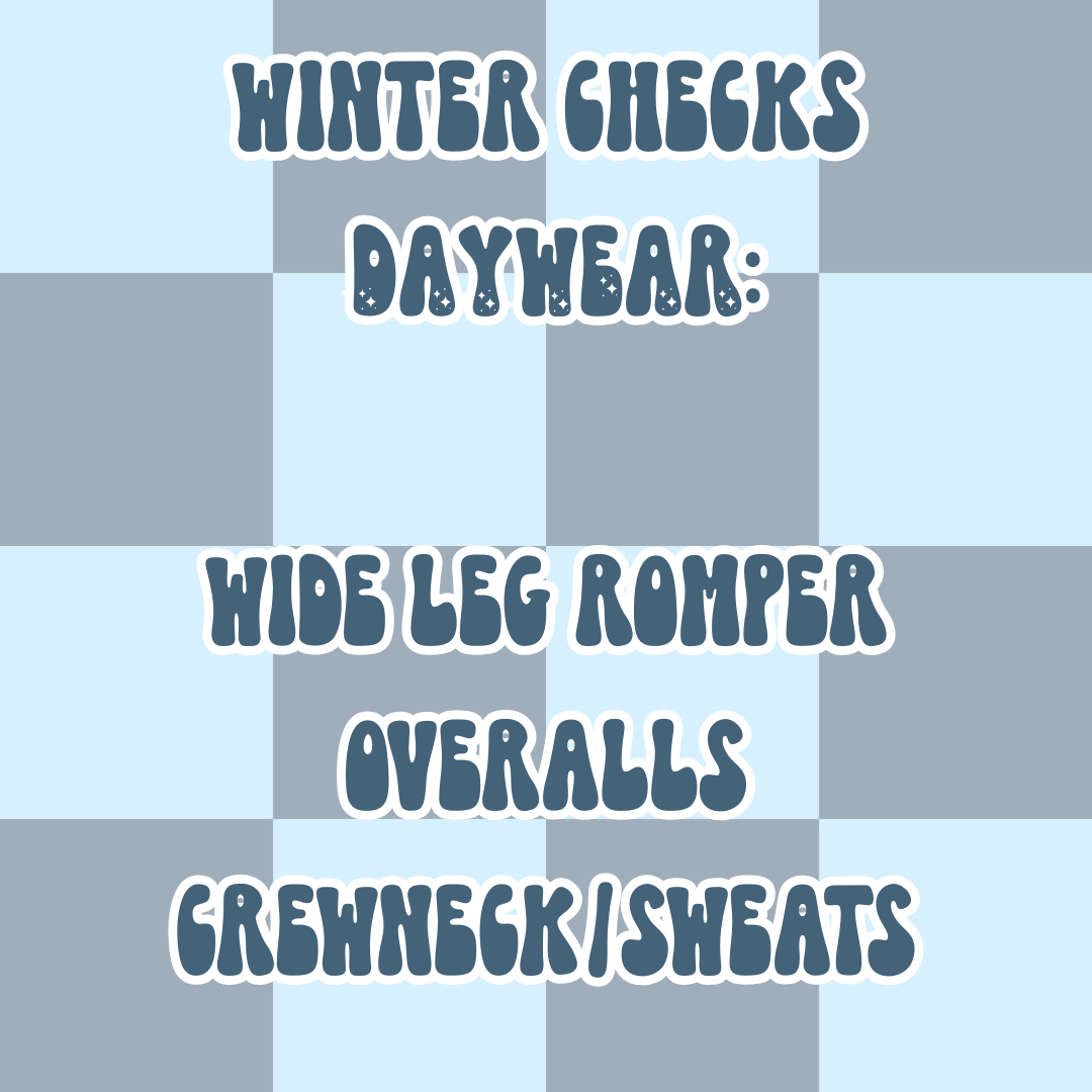 WINTER CHECKS DAYWEAR | BABY ITS COLD OUTSIDE PREORDER