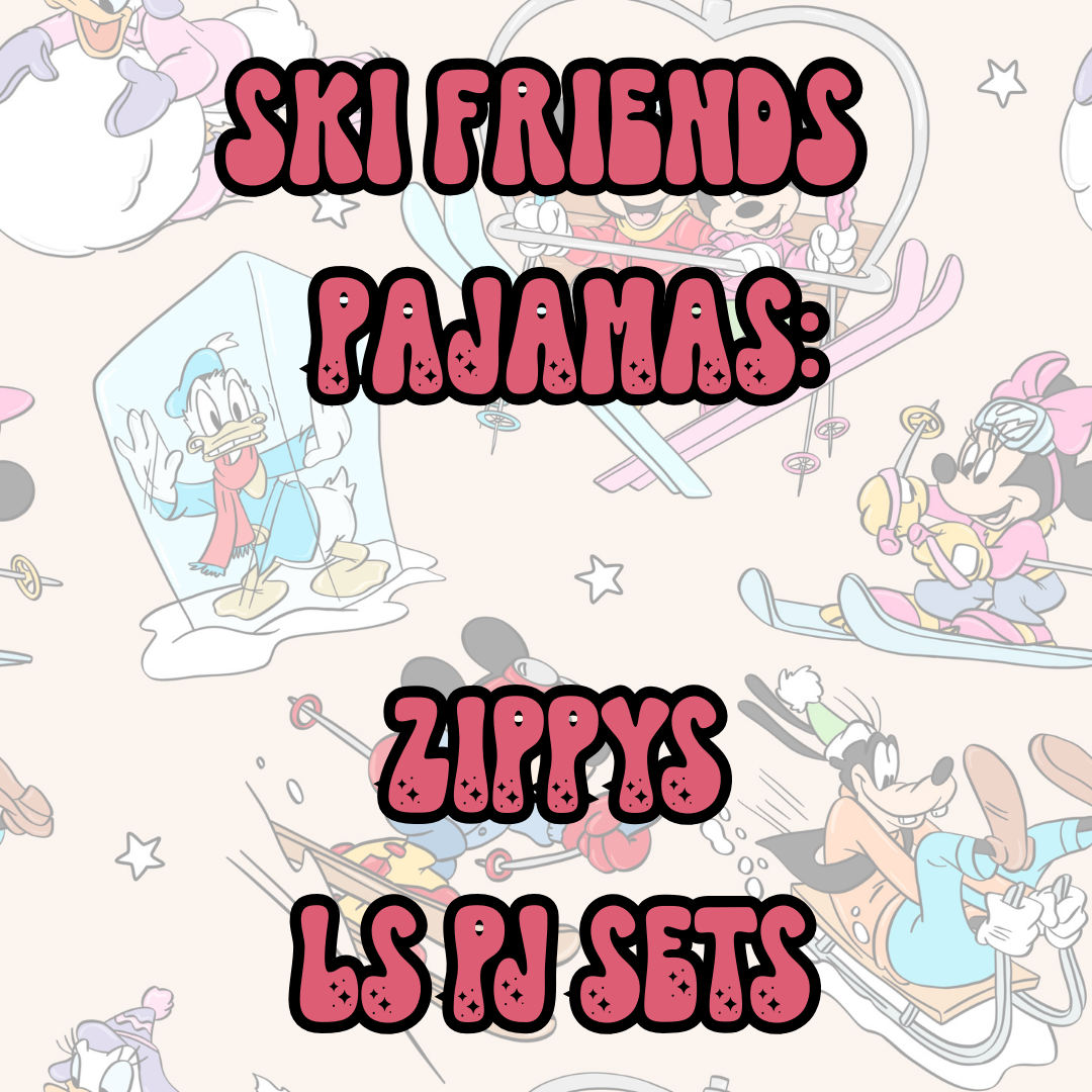 SKI FRIENDS PAJAMAS | BABY ITS COLD OUTSIDE PREORDER