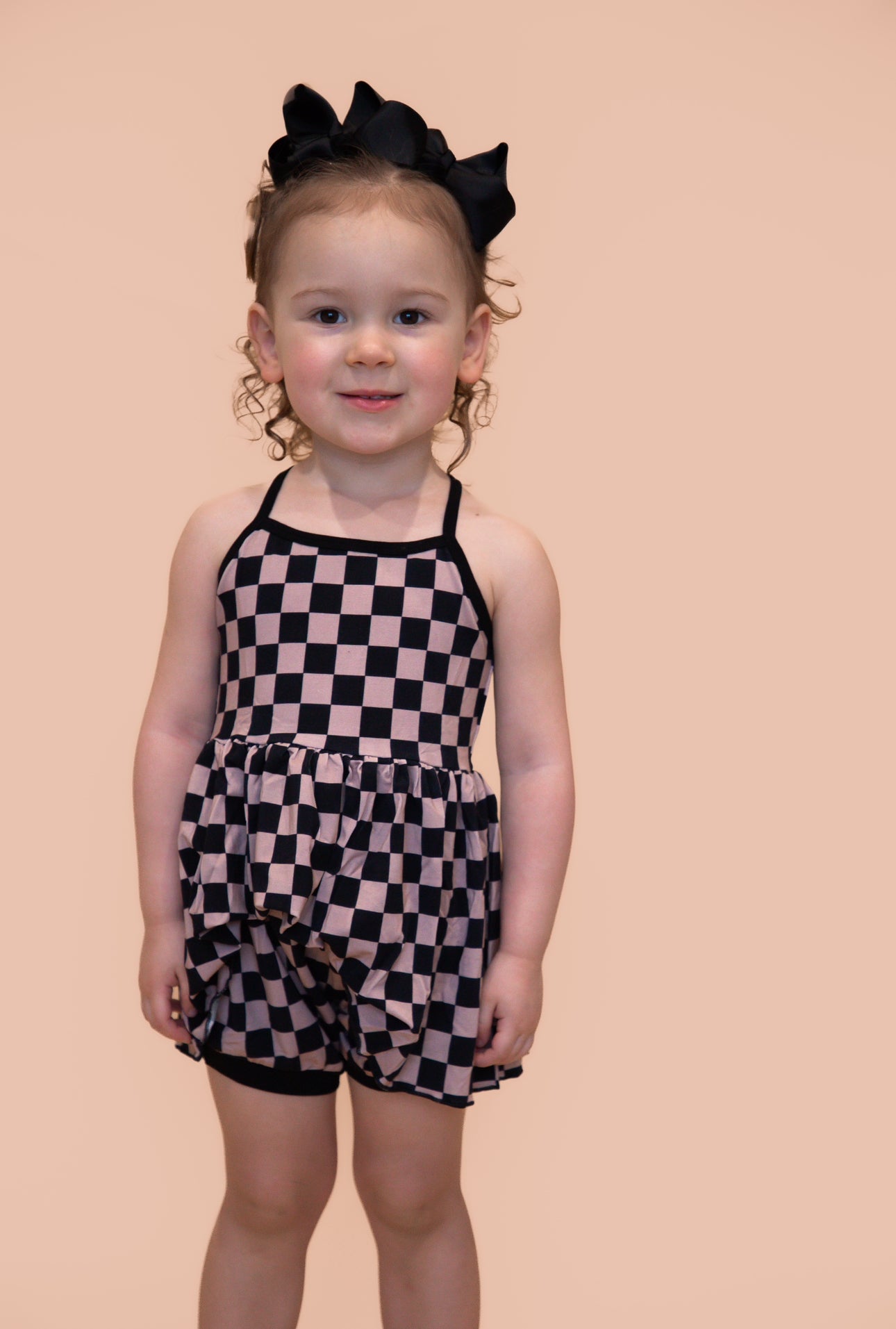 CHECKS PEPLUM SET RTS