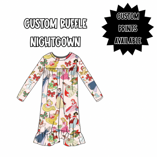 CUSTOM RUFFLE NIGHTGOWN