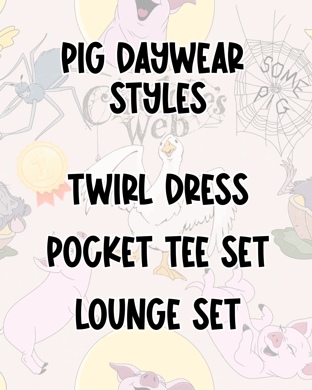 PIG DAYWEAR STYLES | BED TIME STORIES PREORDER