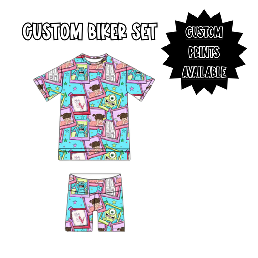 CUSTOM BIKER SHORT SET