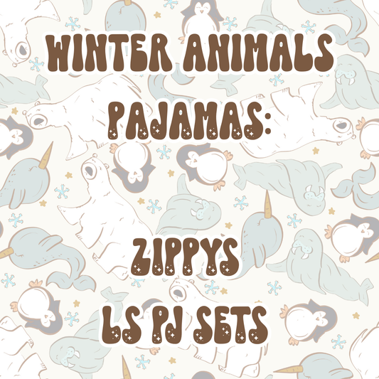 WINTER ANIMALS PAJAMAS | BABY ITS COLD OUTSIDE PREORDER