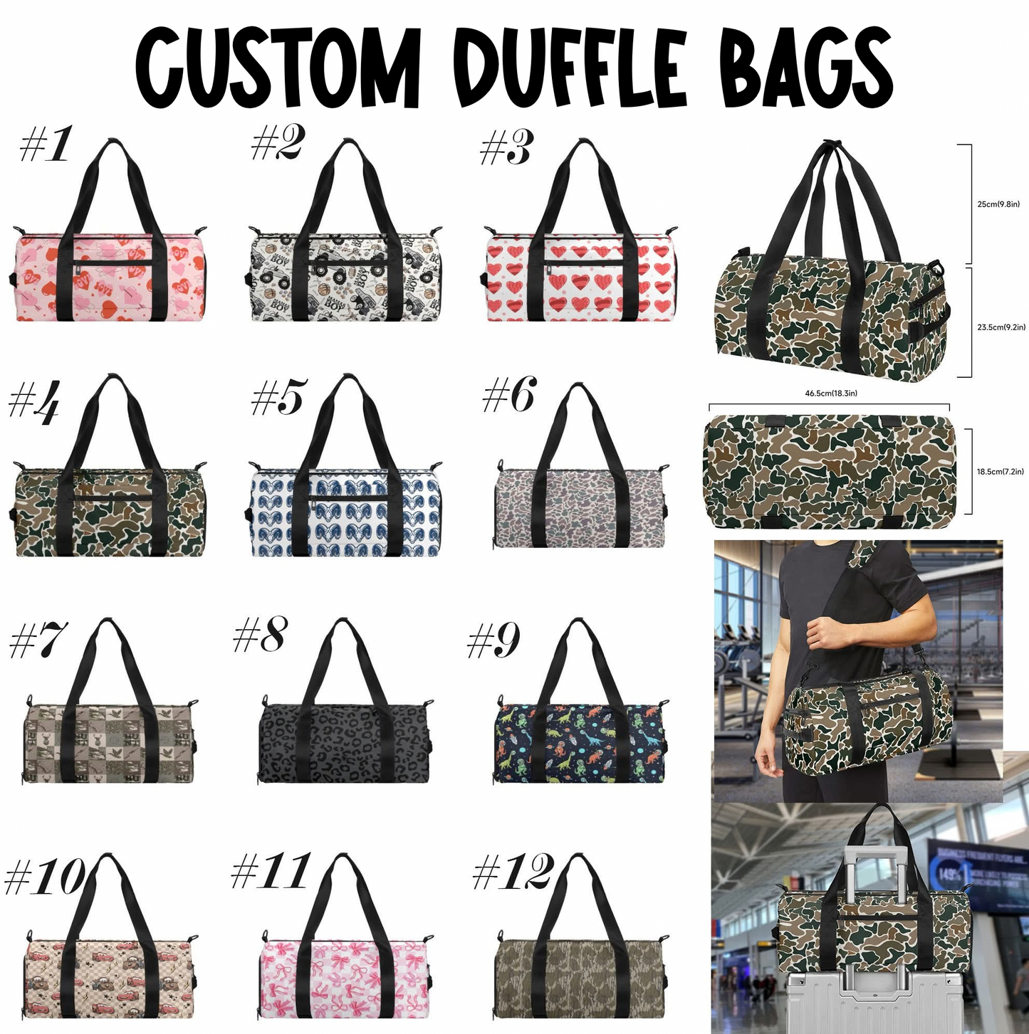 CUSTOM DUFFLE BAG