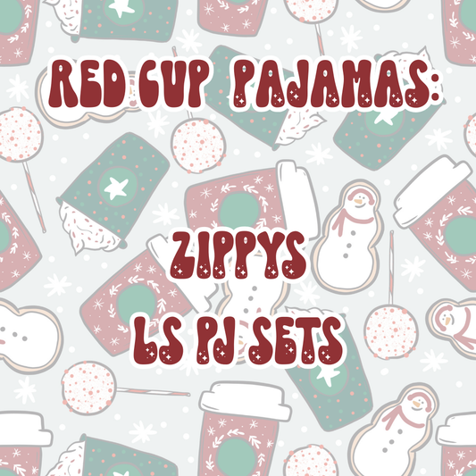 RED CUP PAJAMAS | BABY ITS COLD OUTSIDE PREORDER