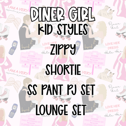 DINER GIRL KID STYLES | Y2K MOVIE NIGHT