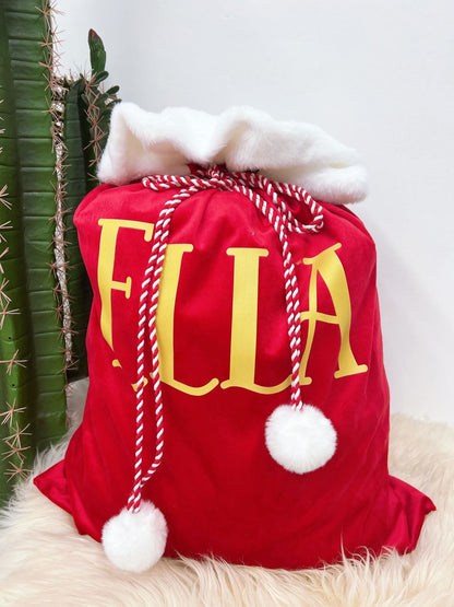 CUSTOM VELVET SACKS