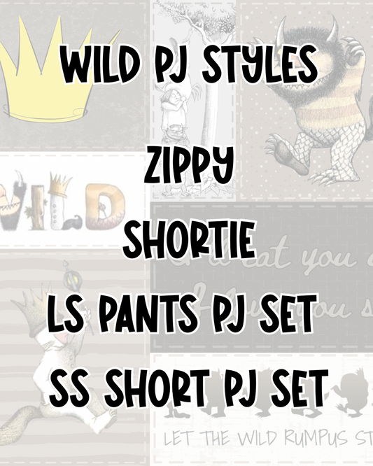 WILD PJ STYLES | BED TIME STORIES PREORDER