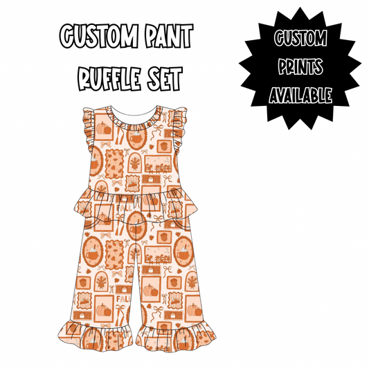 CUSTOM PANT RUFFLE SET