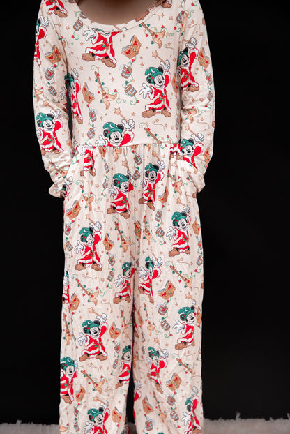 SORCER CHRISTMAS WIDE LEG ROMPER RTS