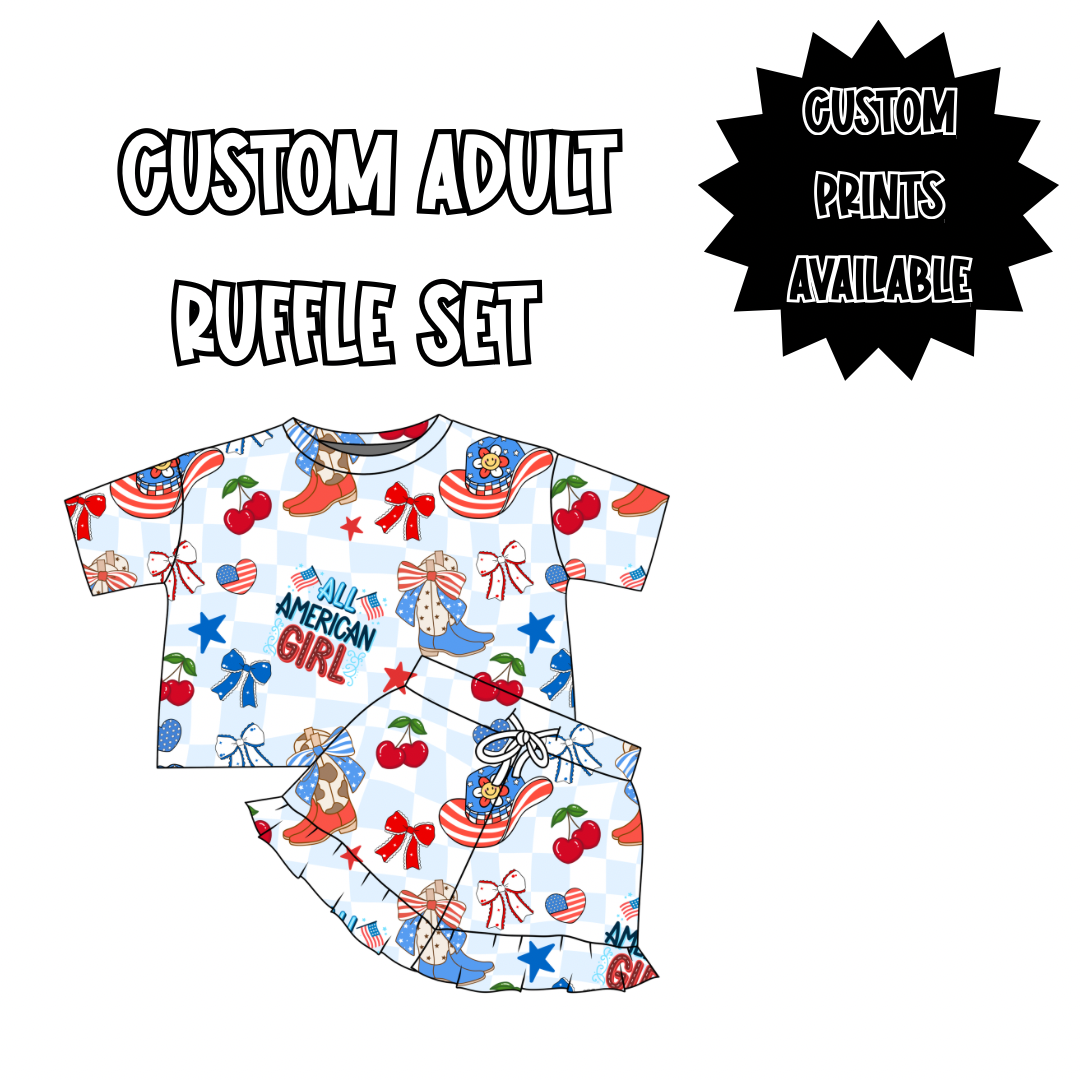 CUSTOM ADULT RUFFLE SET