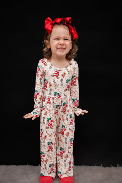 SORCER CHRISTMAS WIDE LEG ROMPER RTS