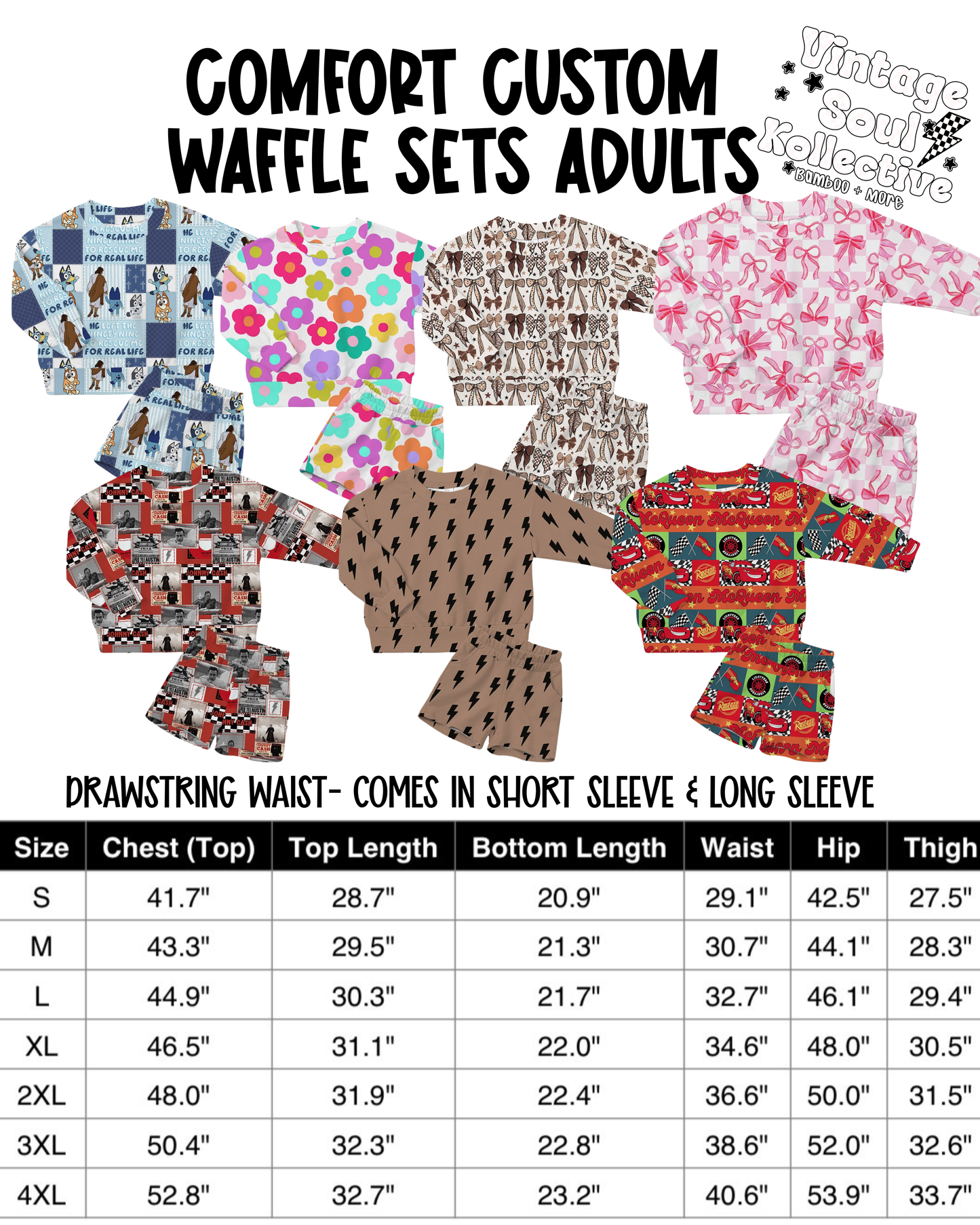 ADULT CUSTOM WAFFLE SET