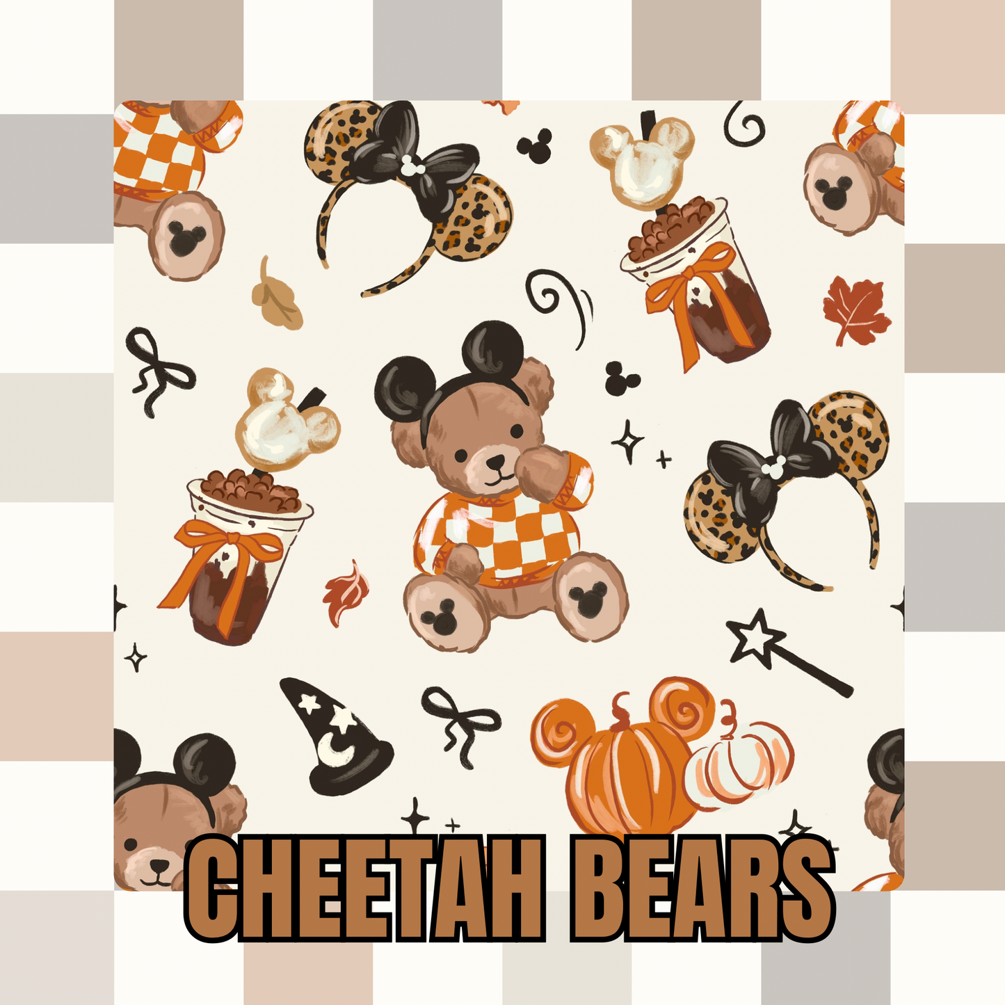 CHEETAH BEARS KID STYLES • HELLO FALL PO
