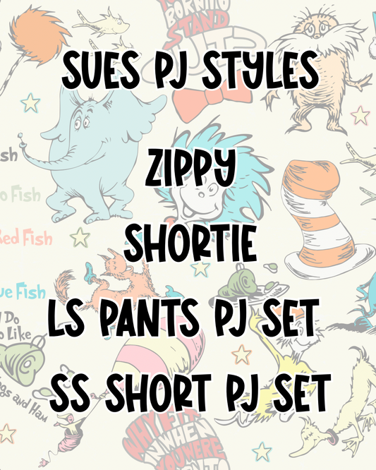 SUES PJ STYLES | BED TIME STORIES PREORDER