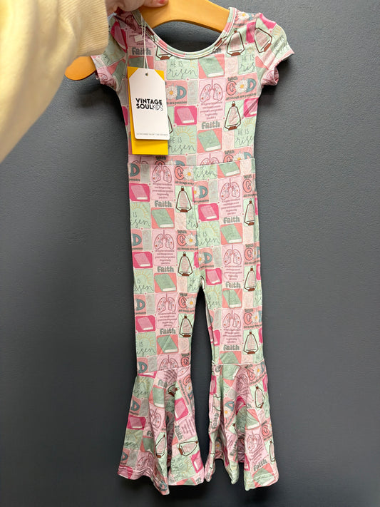 RTS 12/18 BELL BOTTOM ROMPER