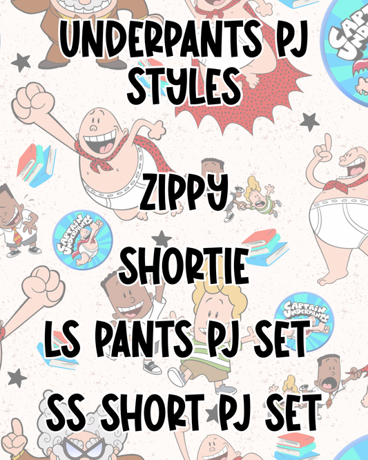 UNDERPANTS PJ STYLES | BED TIME STORIES PREORDER