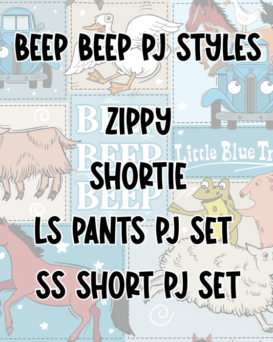 BEEP BEEP PJ STYLES | BED TIME STORIES PREORDER