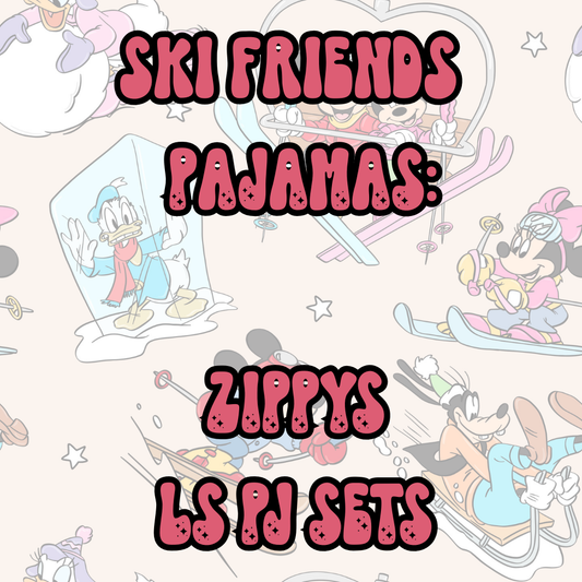 SKI FRIENDS PAJAMAS | BABY ITS COLD OUTSIDE PREORDER