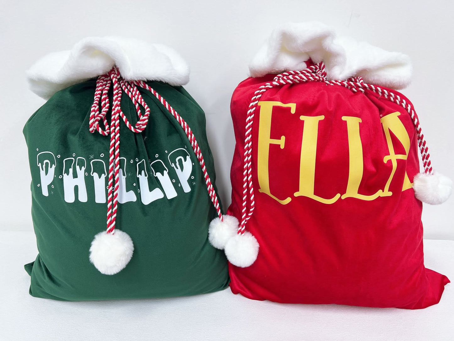 CUSTOM VELVET SACKS