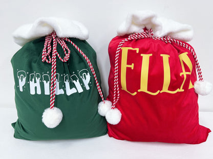 CUSTOM VELVET SACKS