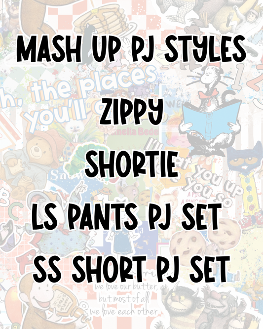 MASHUP PJ STYLES | BED TIME STORIES PREORDER