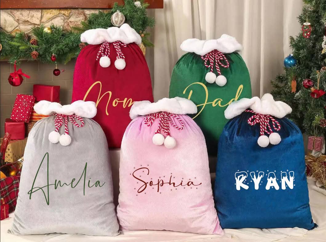 CUSTOM VELVET SACKS