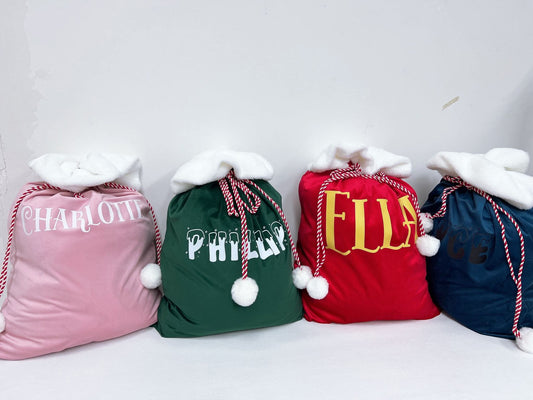 CUSTOM VELVET SACKS