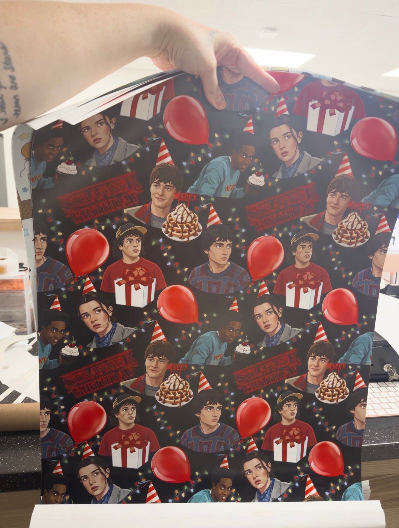 Custom wrapping paper