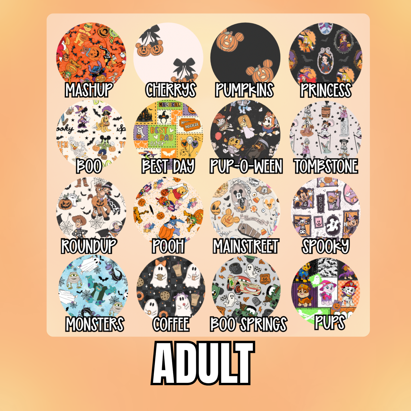 HALLOWEEN ADULT PREORDER
